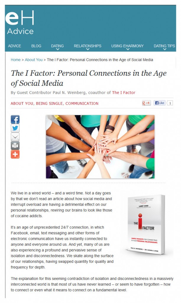 Personal Connections in the Age of Social Media